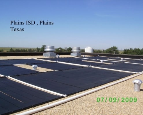 Flat-roof-installation solar project